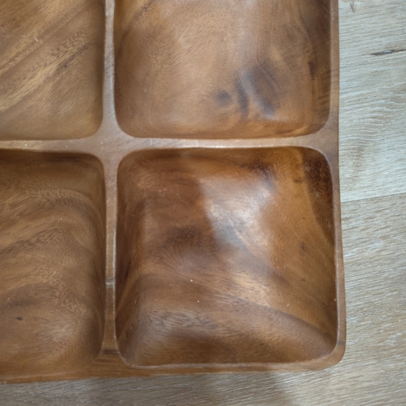 Wooden Quadruple Serving Tray - Picture 5 of 13